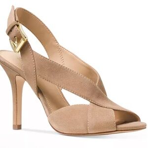 MICHAEL Kors “Becky” Suede Dress Sandal, Size 9